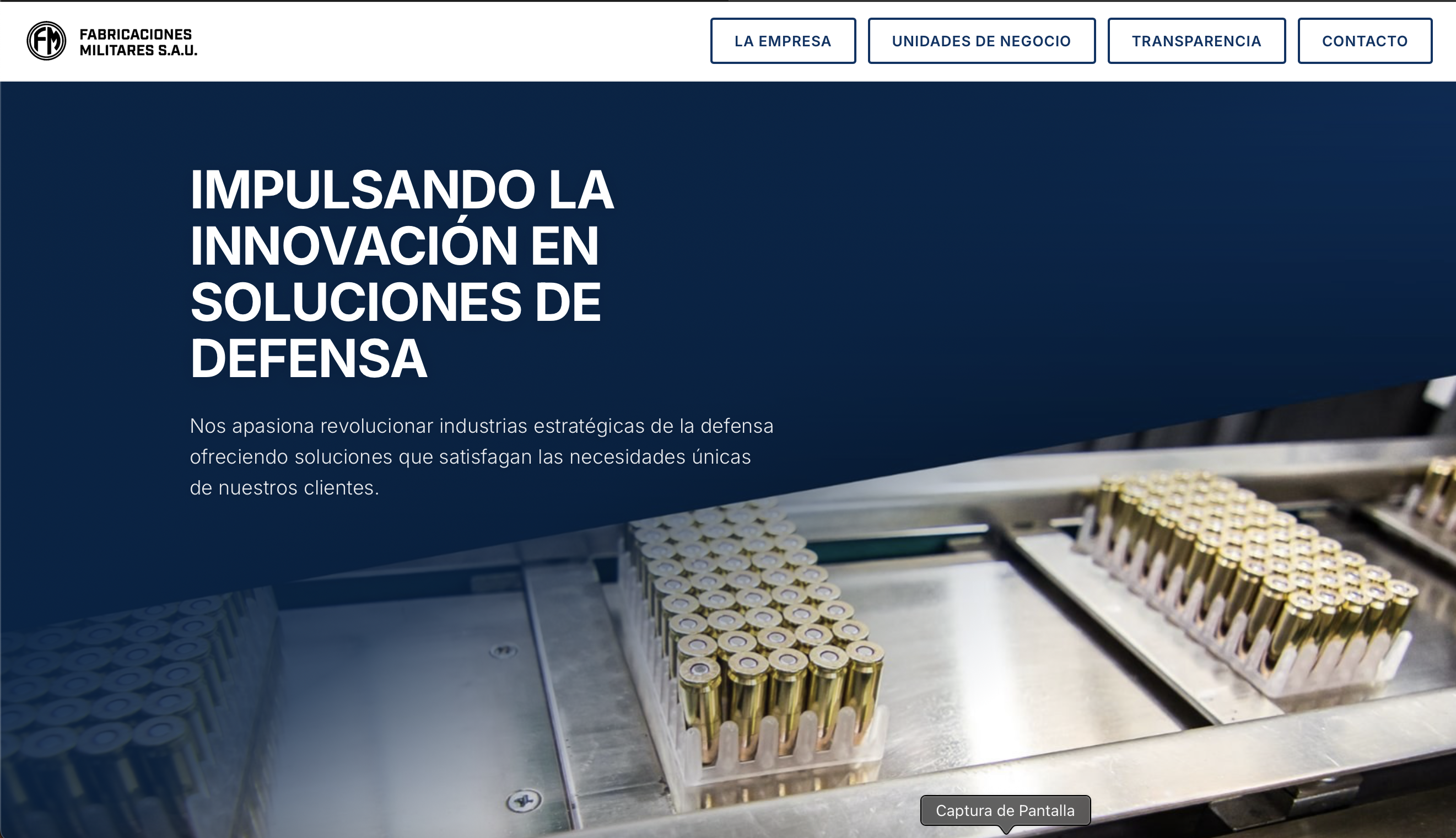 Fabricaciones Militares moderniza su WEB Institucional